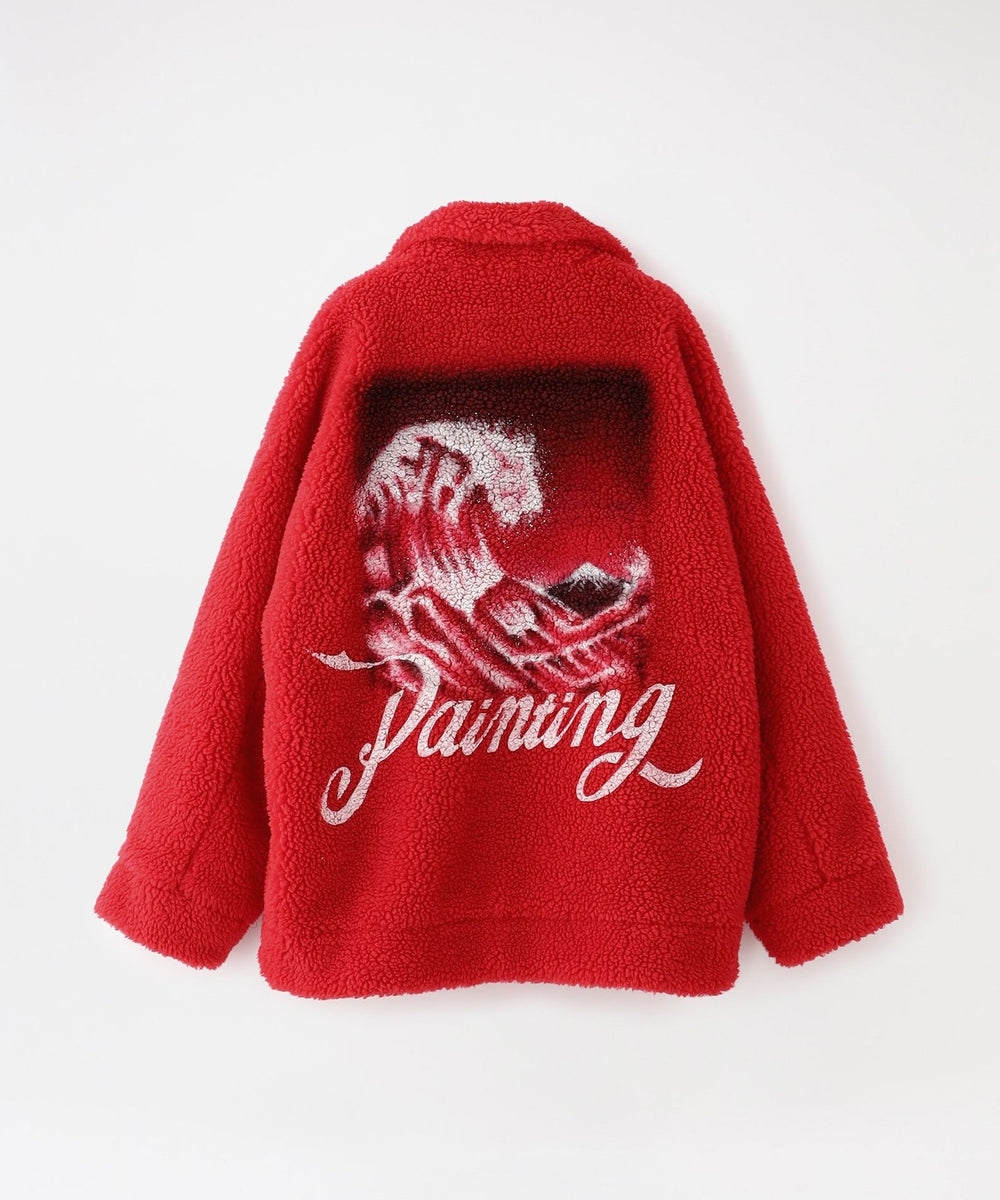 doublet】MEN ジャケット HAND-PAINTED RECYCLE FUR JACKET