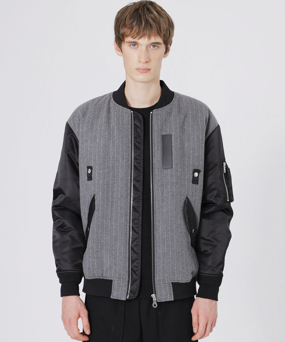 ウールストライプMA-1(ブルゾン)｜LOVELESS(ラブレス)のファッション