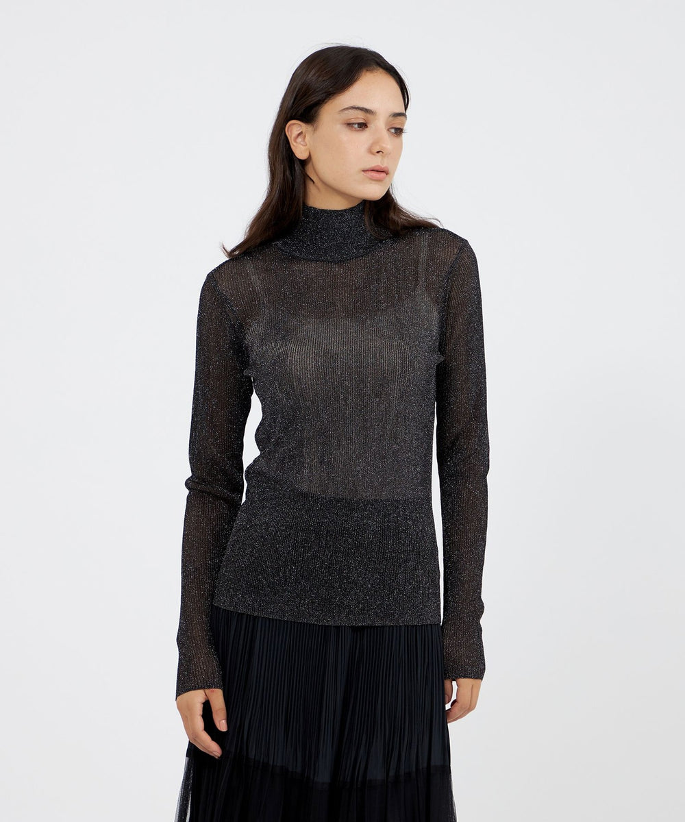 シアーラメ ハイネックニット(トップス)｜EPOCA(エポカ)のファッション