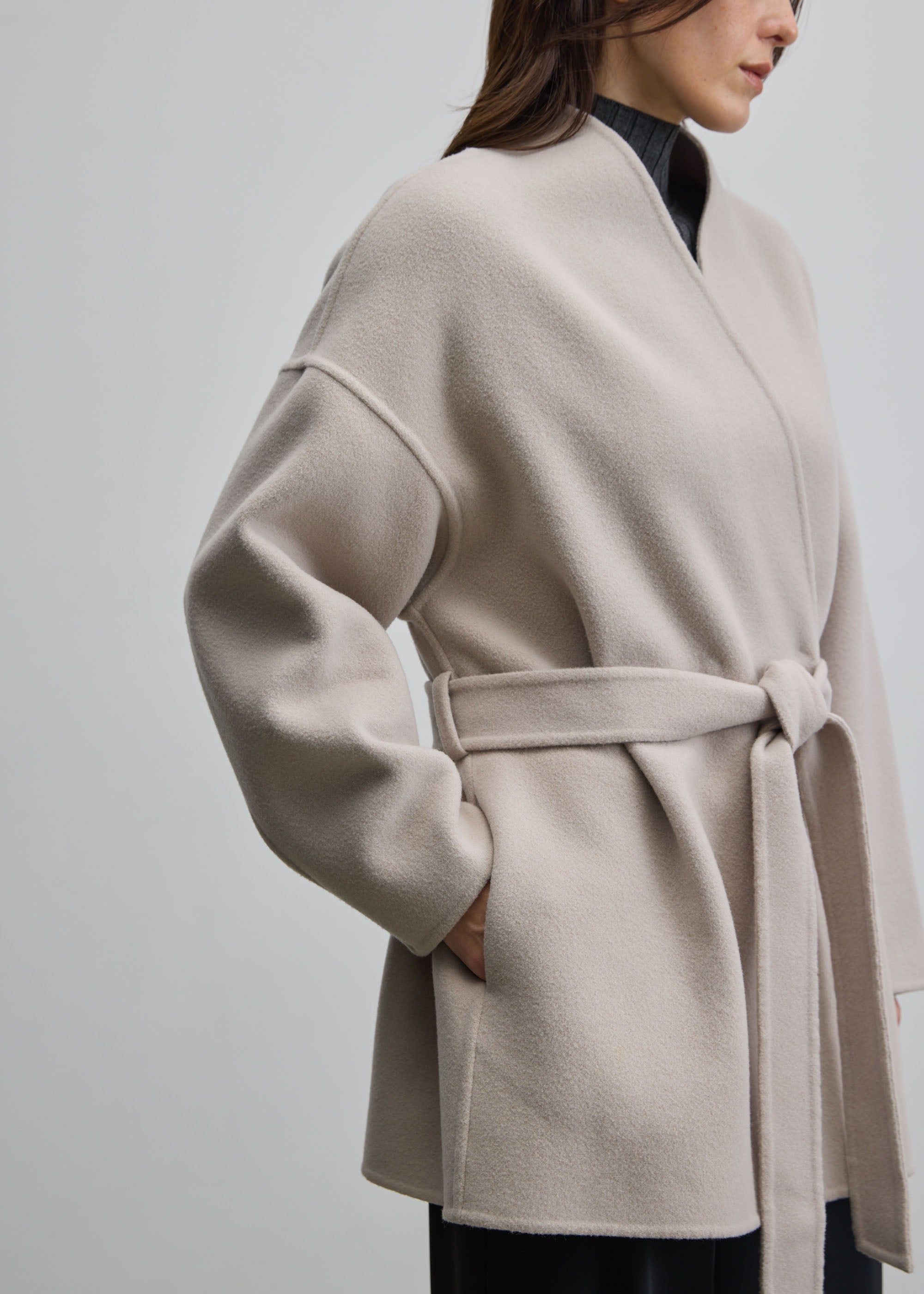 ウールリバーミディコート - SOÉJU online store｜上質な大人の女性の