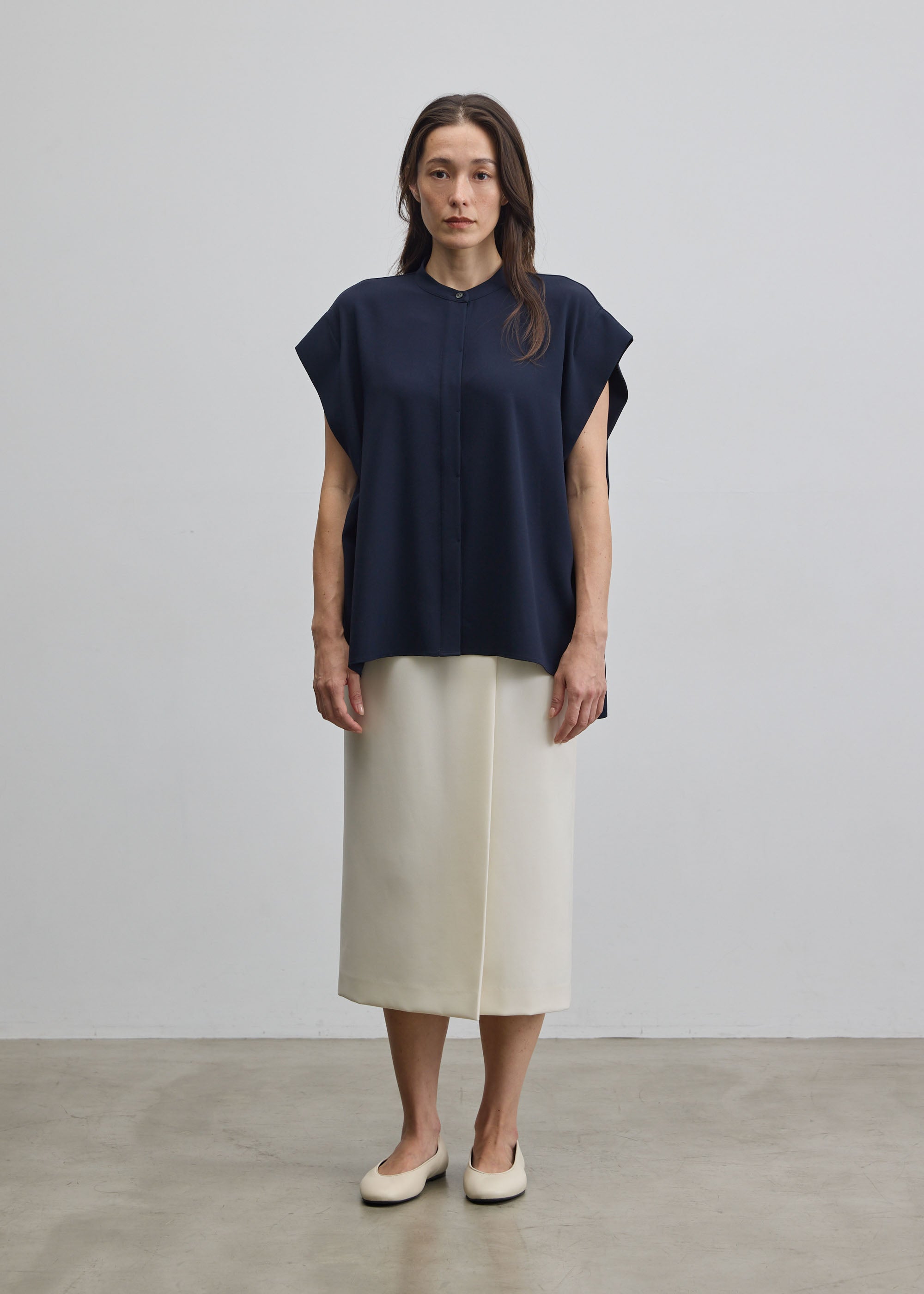 オーバーサイズタックスリーブシャツ - SOÉJU online store｜上質な