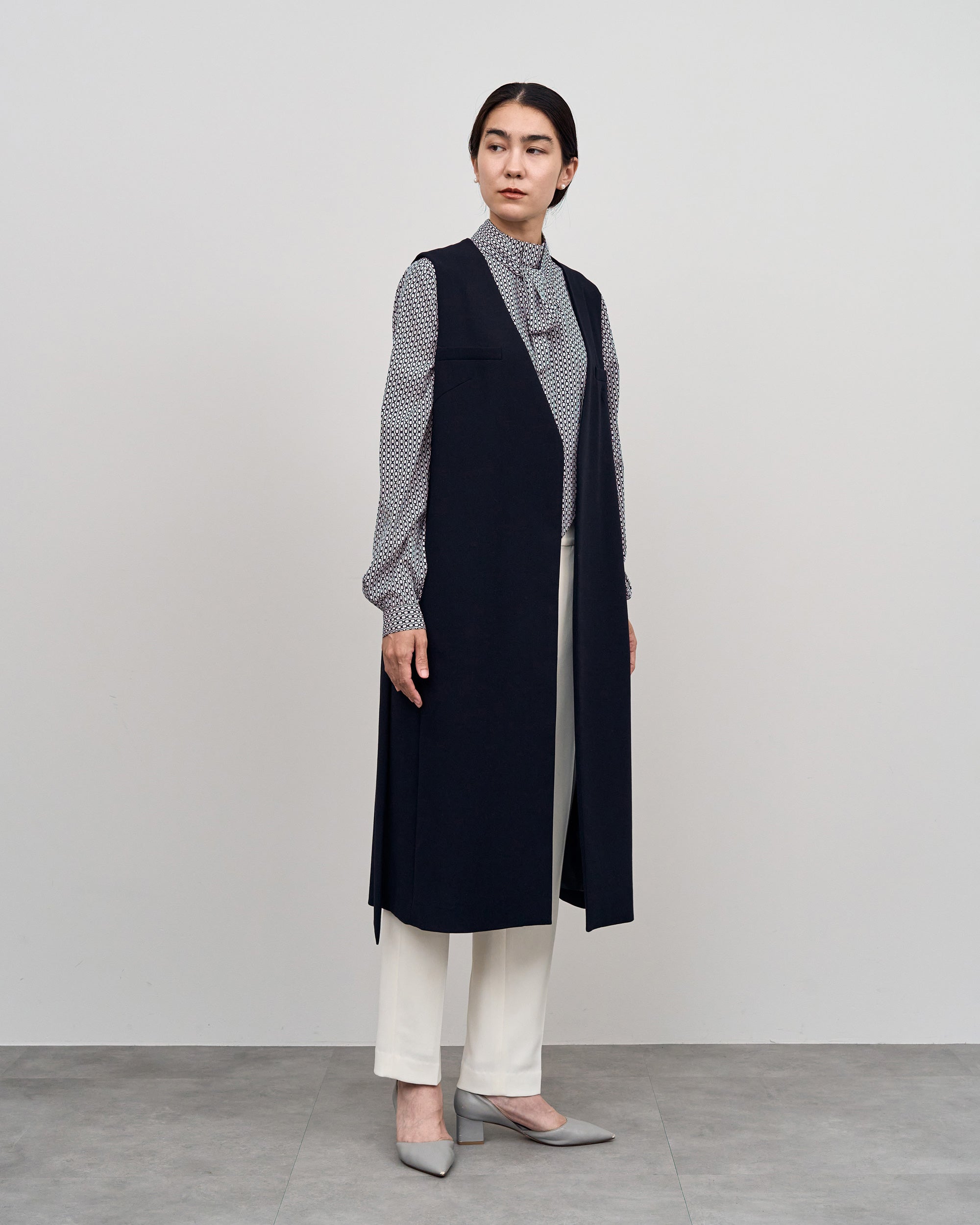 ウールライクロングジレ - SOÉJU online store｜上質な大人の女性の