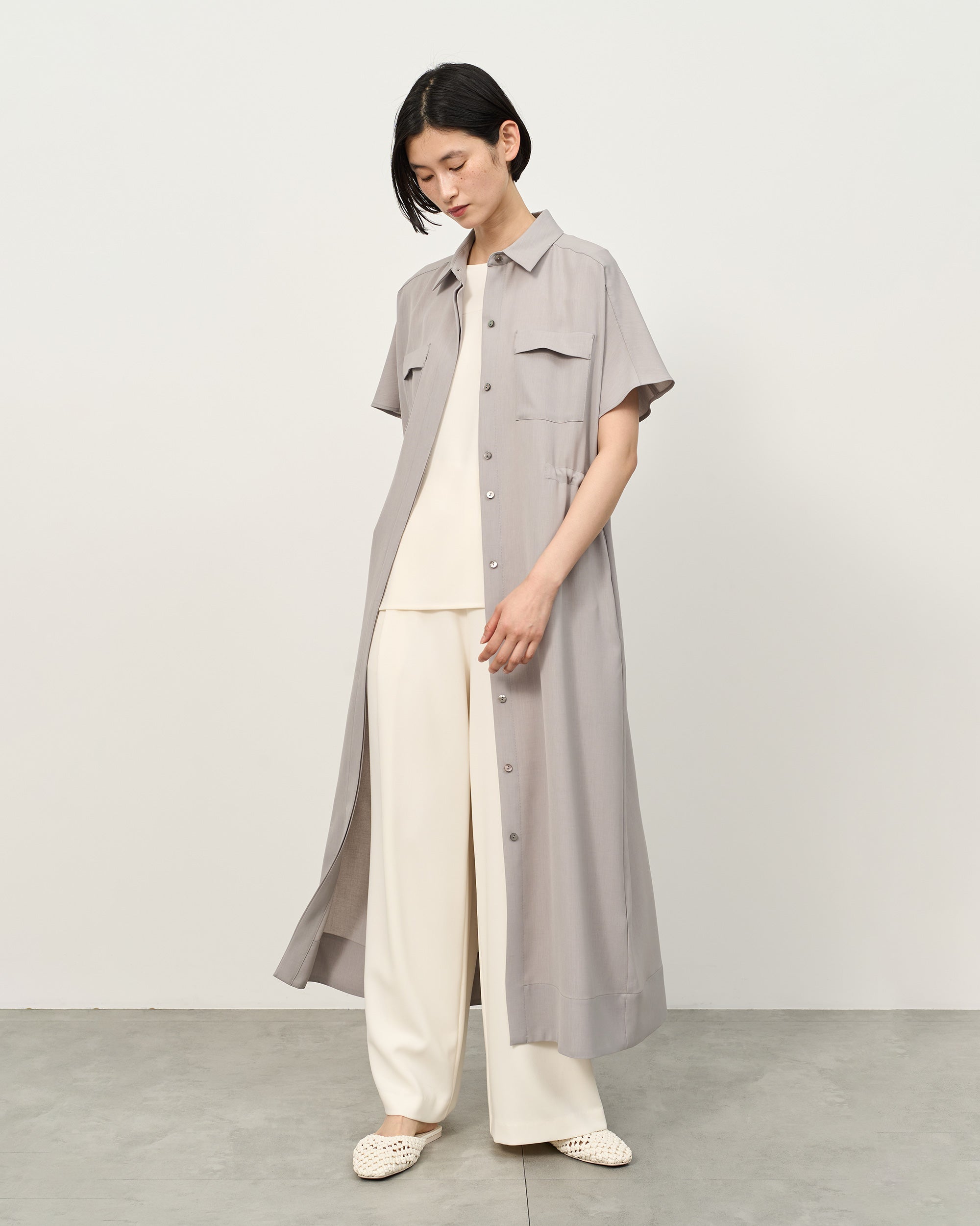 ロングシャツワンピース - SOÉJU online store｜上質な大人の女性の