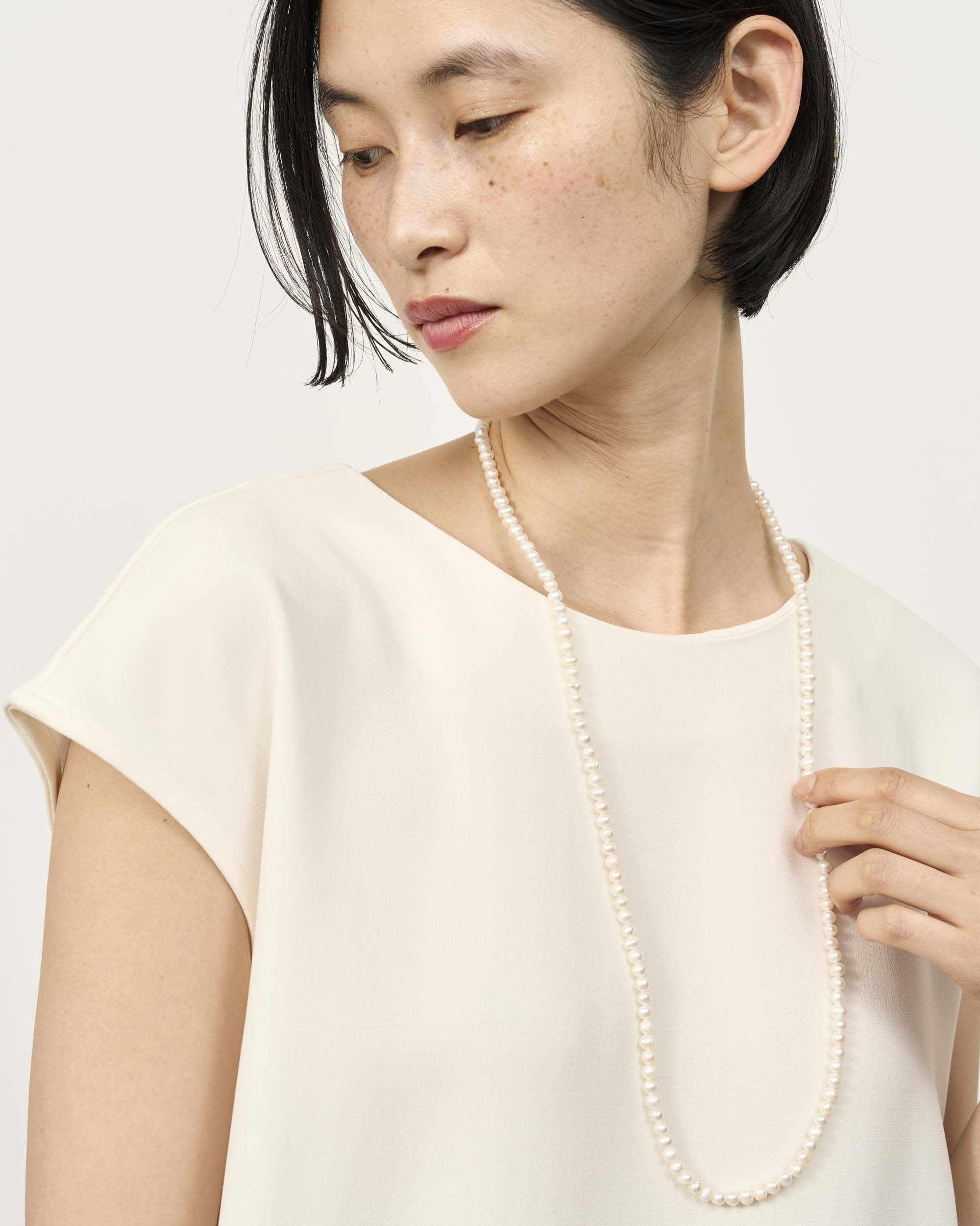 淡水パールロングネックレス - SOÉJU online store｜上質な大人の女性