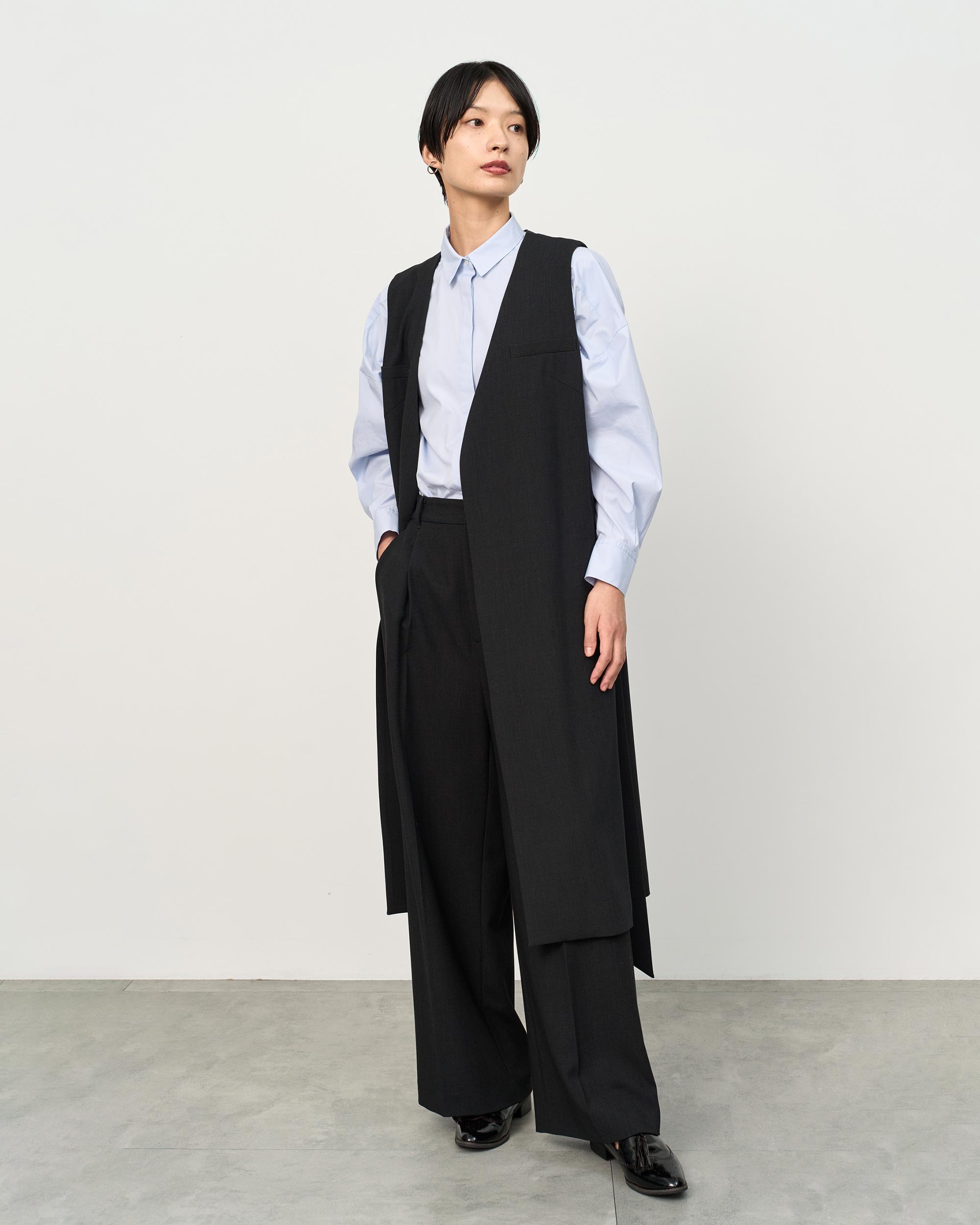 pall⭐︎様3点おまとめsoeju ウールライクジレ、ブラウス、パンツ