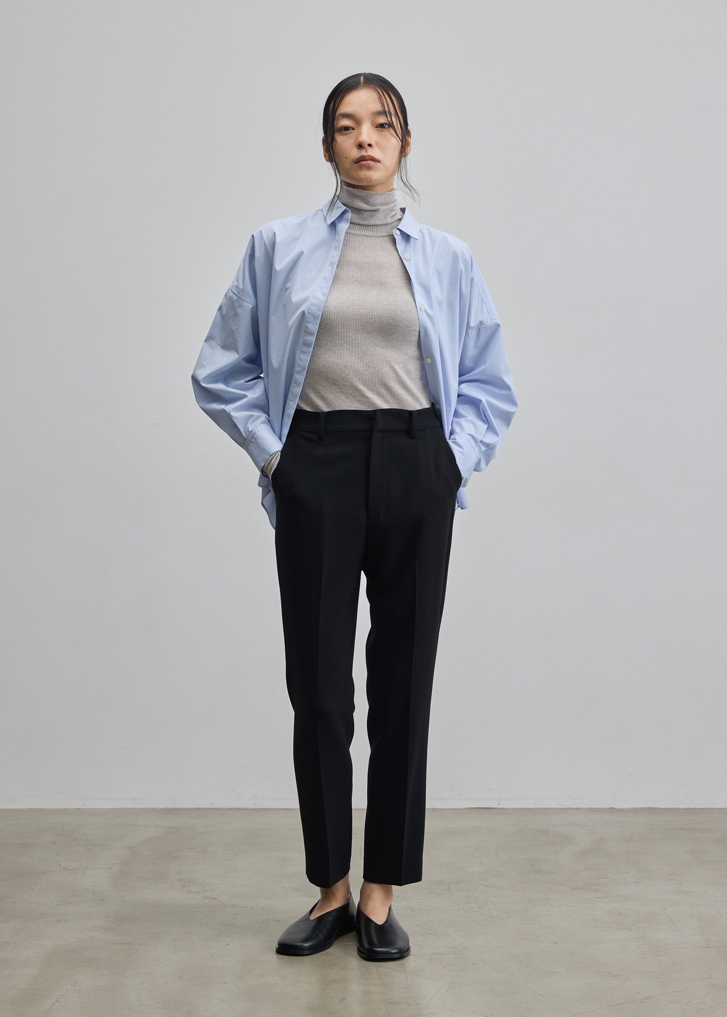 カシミヤ混タートルネックカットソー - SOÉJU online store｜上質な