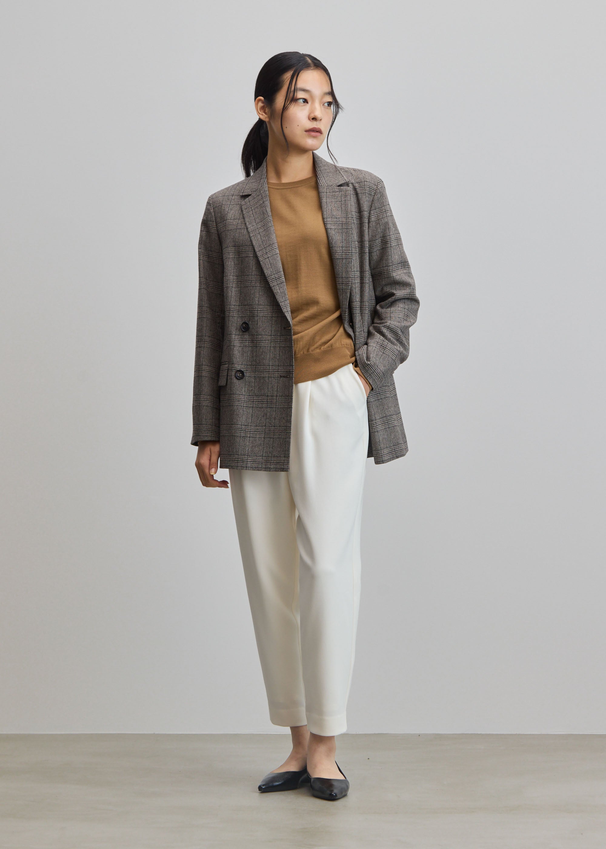 グレンチェックダブルジャケット- SOÉJU online store｜上質な大人の