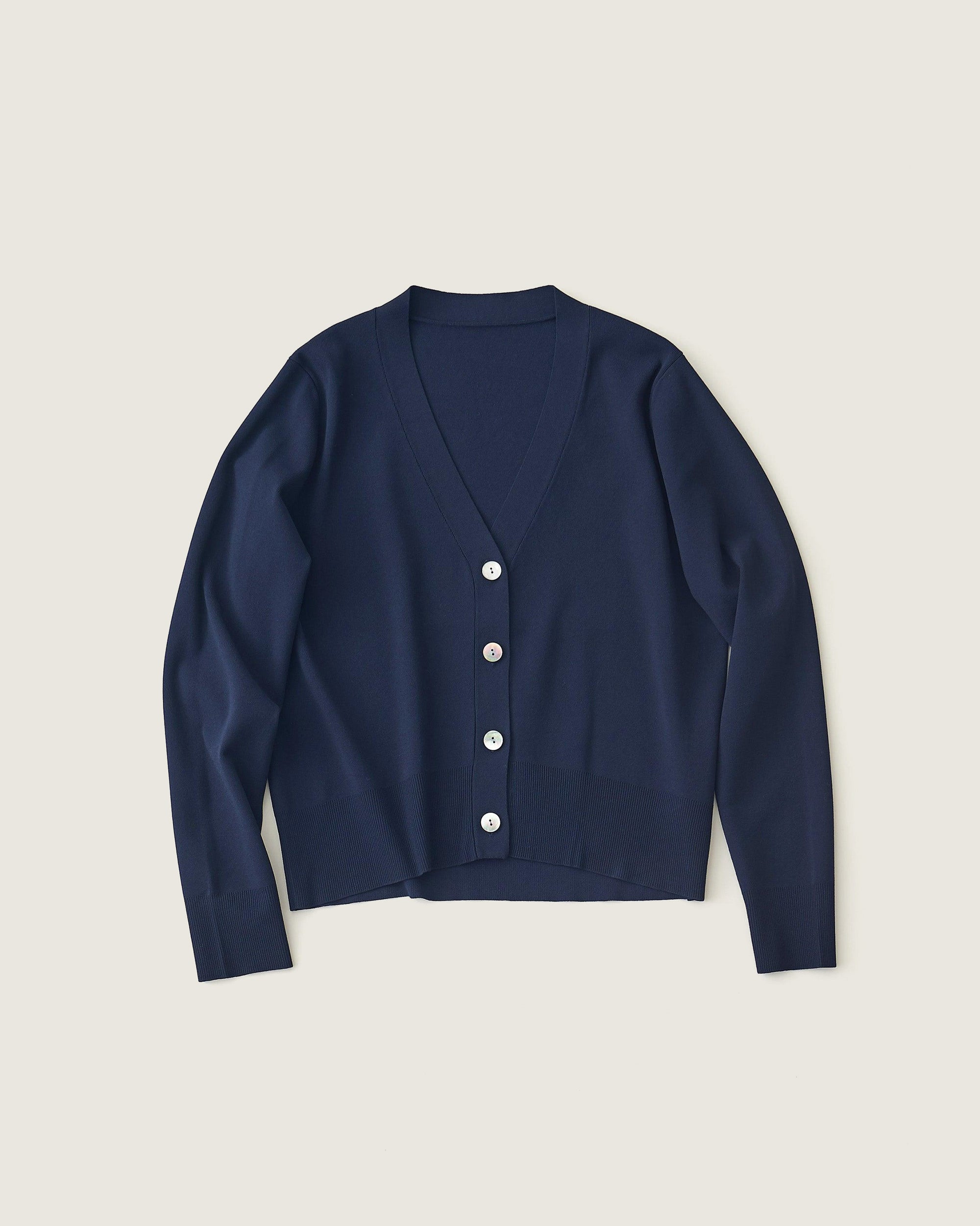 Vネックショートニットカーディガン - SOÉJU online store｜上質な大人