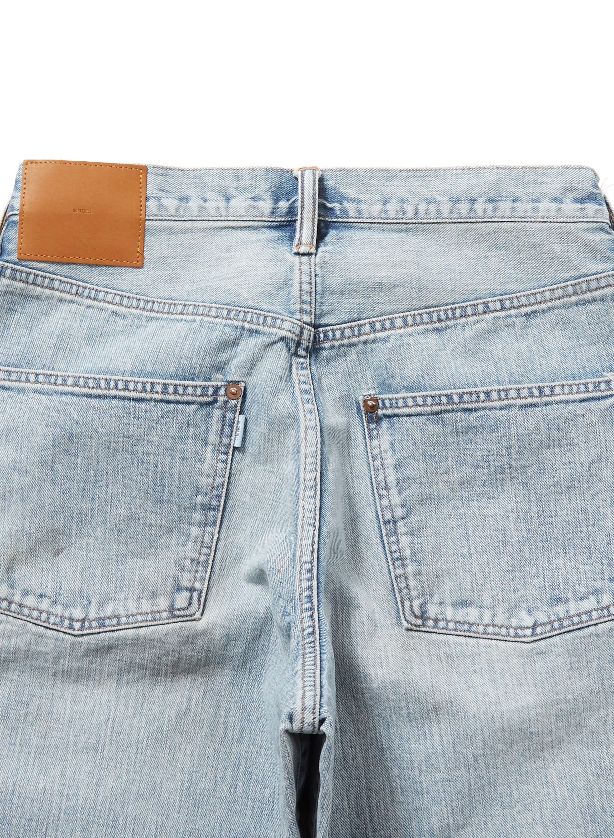 FADED MODERN DENIM TROUSERS WIDE CUT – SUGARHILL TOKYO