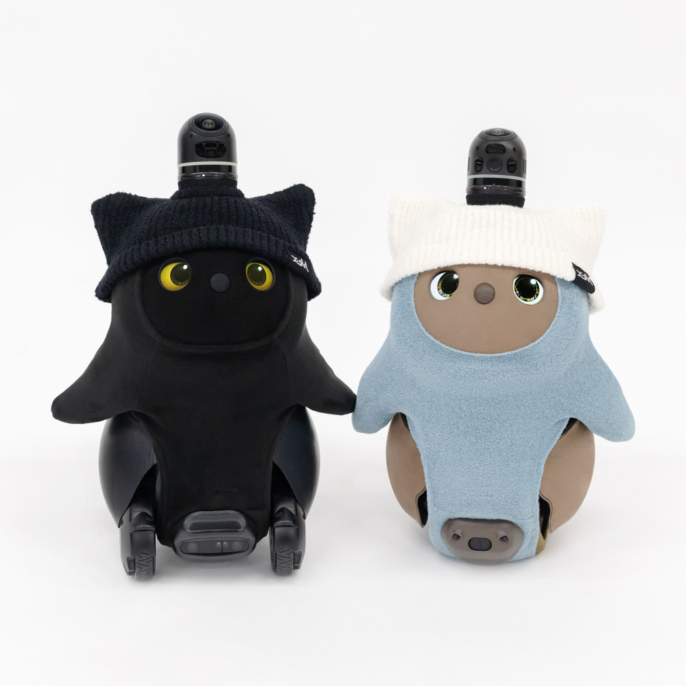 新品》LOVOT べースウェアねこみみベロア 三毛猫 グレー＆ベージュ