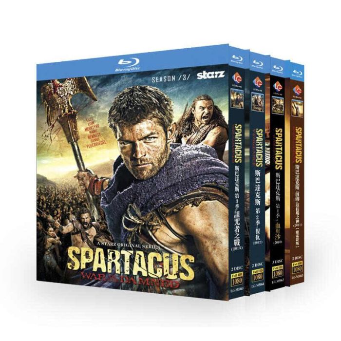 海外ドラマ スパルタカス シーズン1+2+3 DVD ブルーレイ Blu-ray BOX