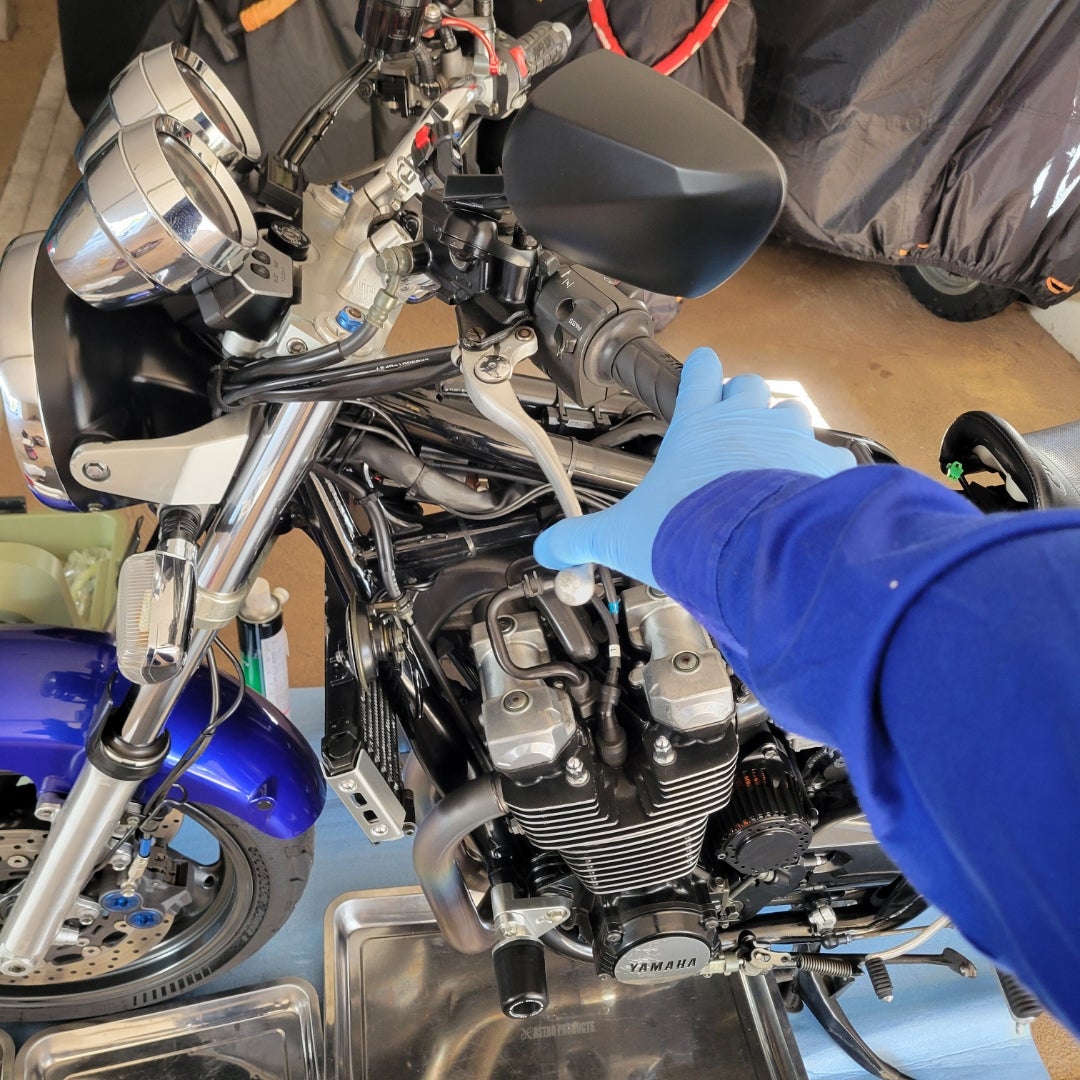 XJR1300】タンクが再塗装から返ってきた( ^-^)ノ