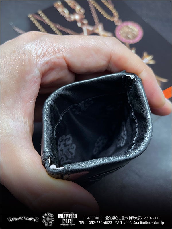 初入荷！クロムハーツ財布/スナップ バック コイン パース ブラック
