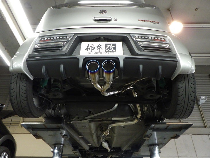 アルトワークスのセンター出しワンオフマフラー | 柿本改 SUPER