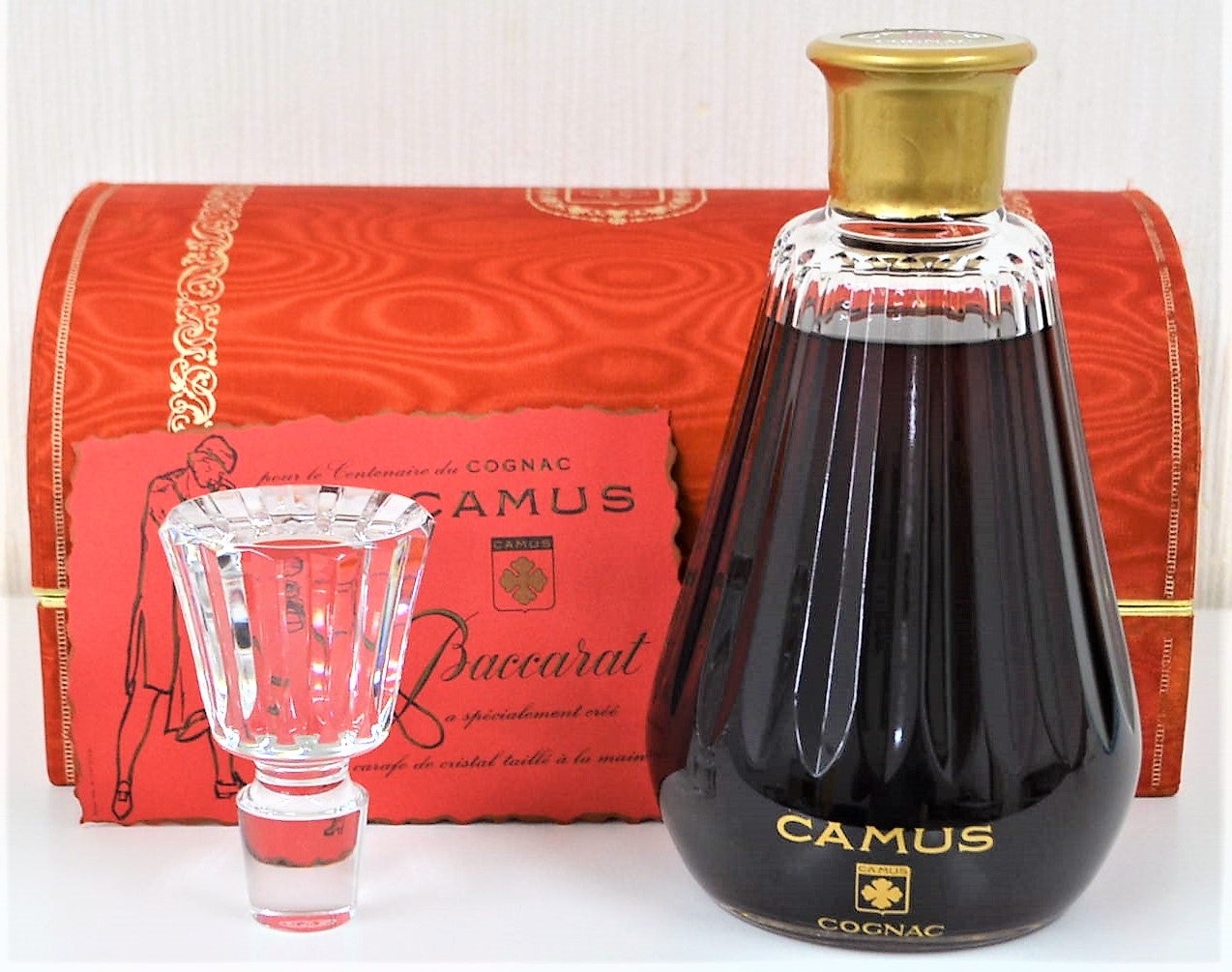 古酒 CAMUS カミュ カラフェ バカラ 替栓 ケース入り【未開栓