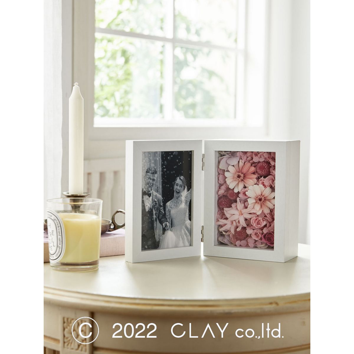 クレイ/Photo box [4]verticalWHITE/680-881-100 - 花材通販はなどんや