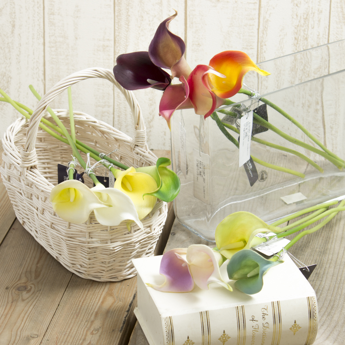 即日☆【造花】アスカ/カラーリリィ(S) ホワイト/A-31387-1 - 花材通販