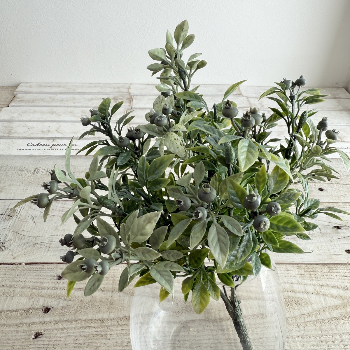 造花】アスカ/ベリーリーフブッシュ グリ-ン/A-42636-051A - 花材通販