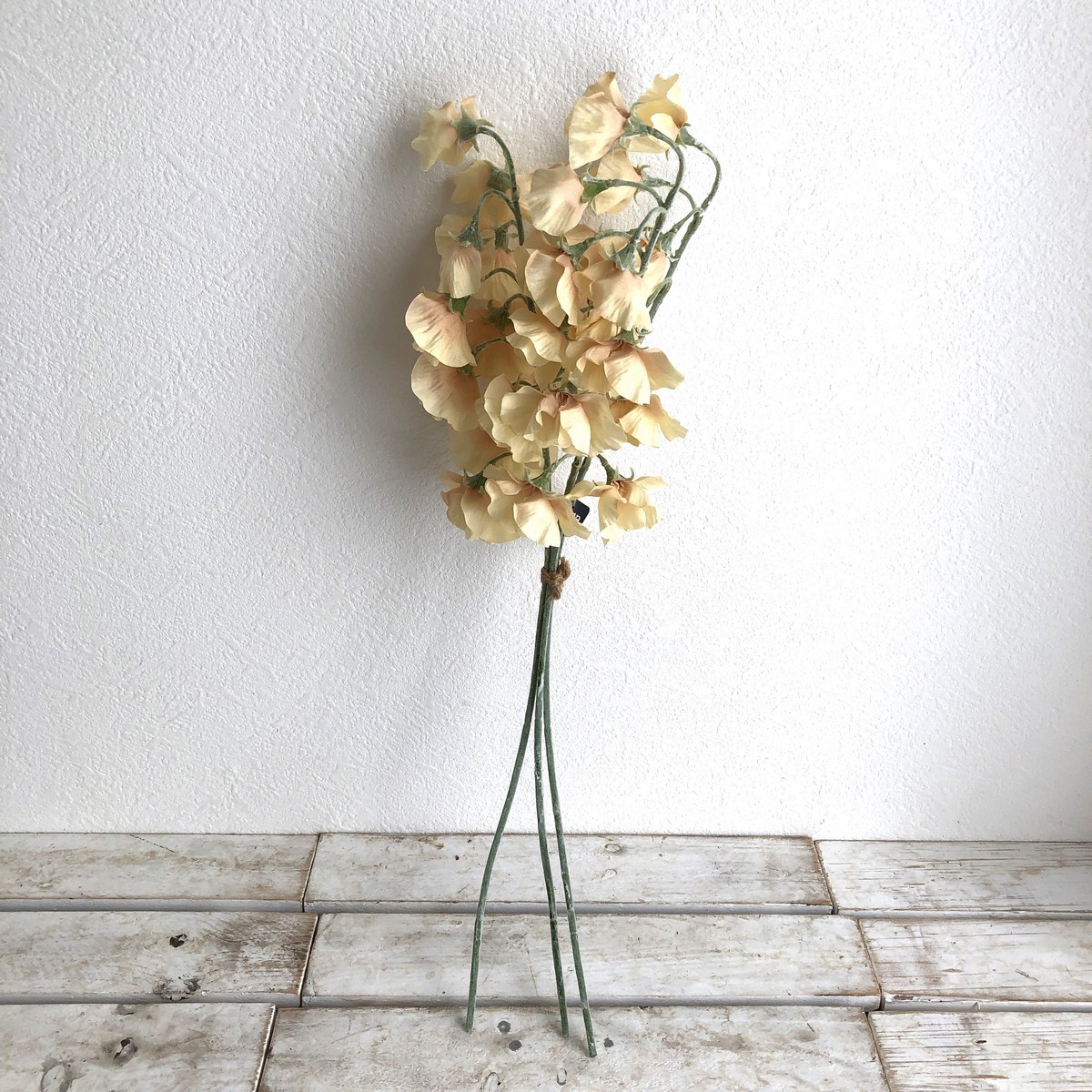 造花】アスカ/スイトピーバンチ×27(1束3本) ソフトイエロー/A-34495-20