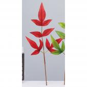 造花】アスカ/和紙風リーフピック(1袋6本入) #002 レッド/A-74649-2