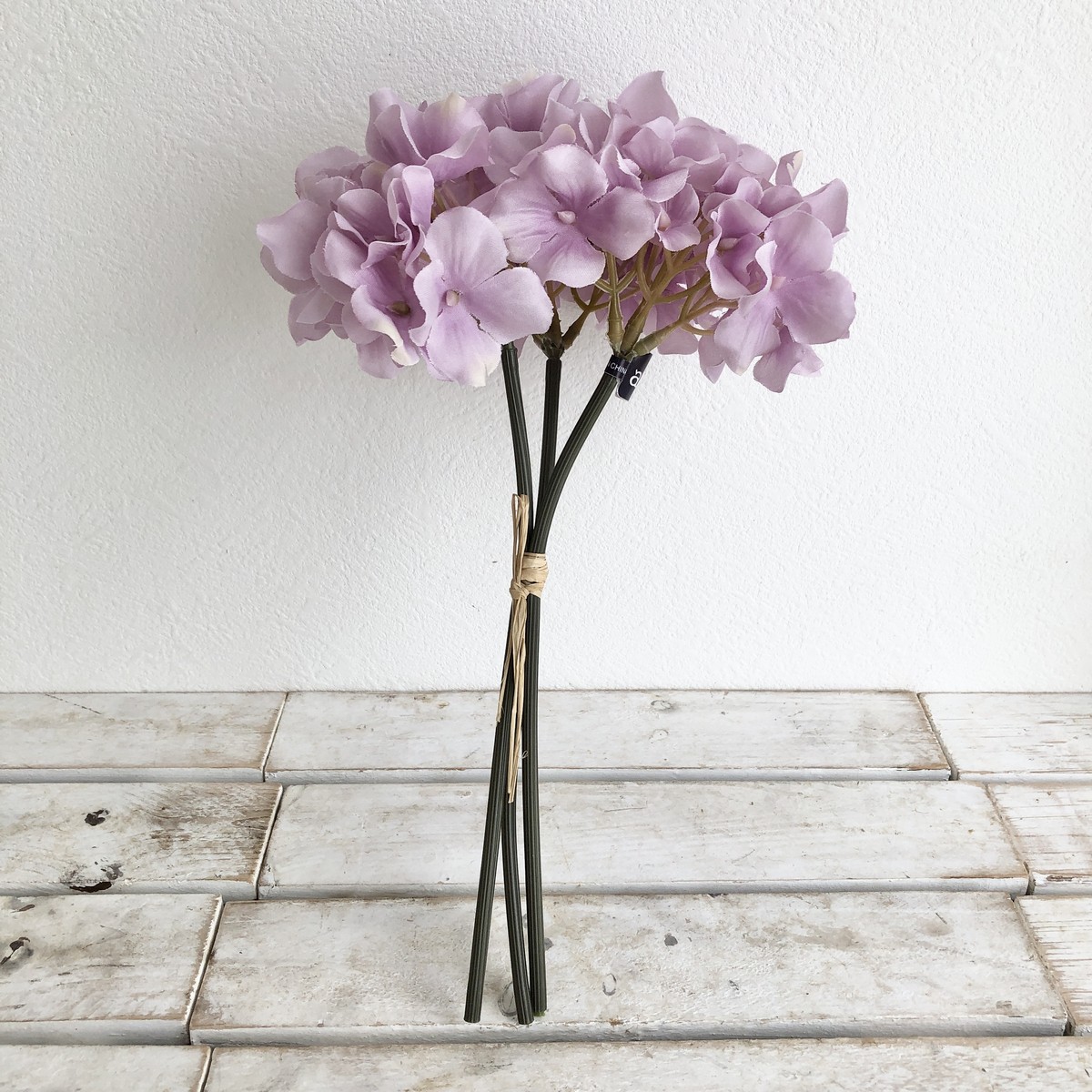 即日☆【造花】アスカ/ハイドランジアバンチ(1束3本) クリームパープル