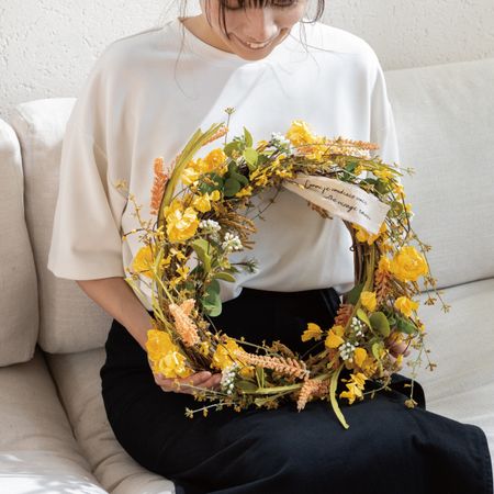 HEADS/フルリールアレンジメント/ナチュラルリース-1(1個)/ZAR-NW1