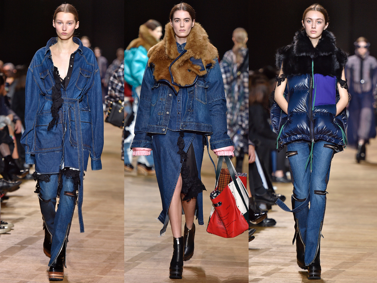 2017年秋冬ランウェイで発表されたsacaiとリーバイス®の初の