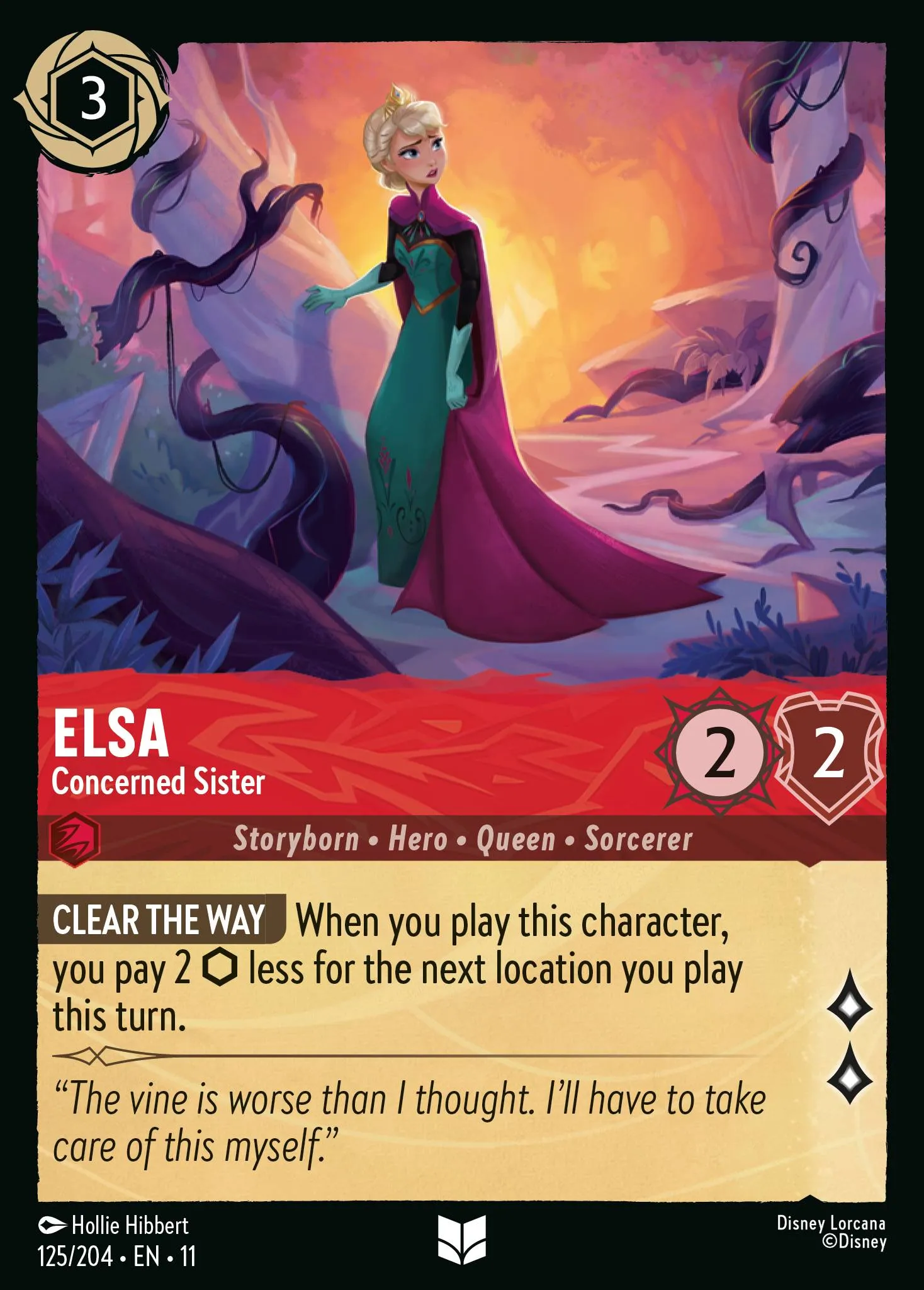 004-042 Elsa - Storm Chaser Lorcana Card | Disney Lorcana