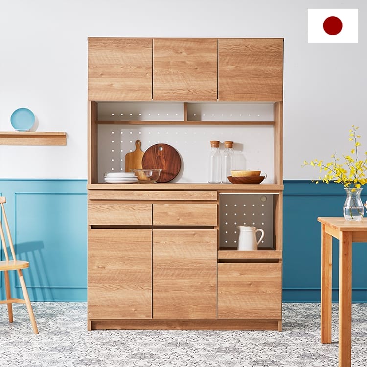 食器棚(シャビーナチュラル)ステンレスボードカウンター | 【公式