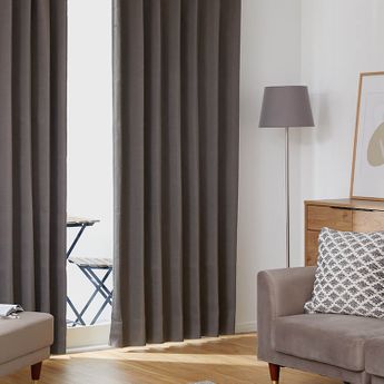 グレー] 2枚組 ドレープカーテン 1級遮光 遮熱 保温 形状記憶 洗濯可