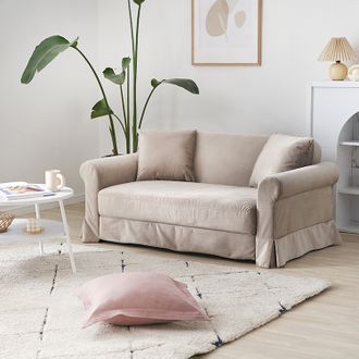 韓国インテリア風スカートソファ [幅128] | 【公式】LOWYA(ロウヤ