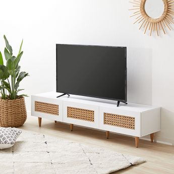 ラタン調ローボード テレビ台[幅150] | 【公式】LOWYA(ロウヤ) 家具