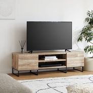 異素材MIXテレビ台 大理石柄 木目調 スチール脚 [幅136] | 【公式