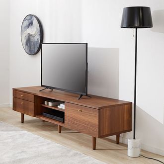 木目調テレビ台 真鍮 木脚 日本製[幅180] | 【公式】LOWYA(ロウヤ
