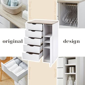 ランドリー収納 ランドリーチェスト タオル収納 サニタリー収納[幅60