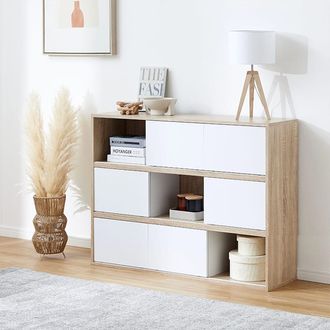 扉付きカラーボックス キャビネット 収納棚 [幅106.4] | 【公式】LOWYA