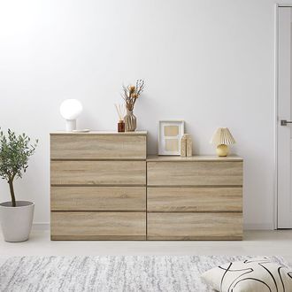 木目調チェスト 収納タンス 3段/4段 [幅80] | 【公式】LOWYA(ロウヤ