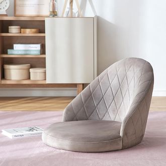 座椅子 ベルベット調 1人掛け [幅56] | 【公式】LOWYA(ロウヤ) 家具