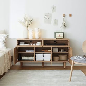 チェスト(幅120cm) キャビネット サイドボード リビング収納 収納棚