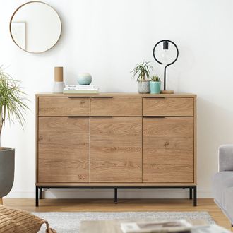 収納棚(幅118cm) キャビネット サイドボード ローボード リビング