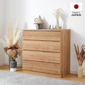 国産チェスト(幅80cm) 木製収納タンス ローチェスト ハイチェスト 大