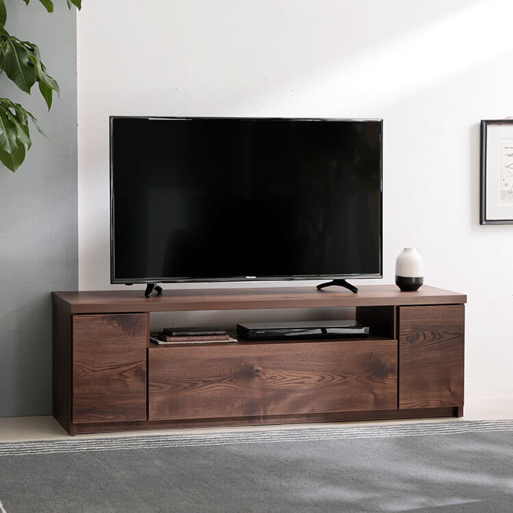 完成品】収納力抜群の木製テレビ台(ナチュラル/ブラウン/ブラック