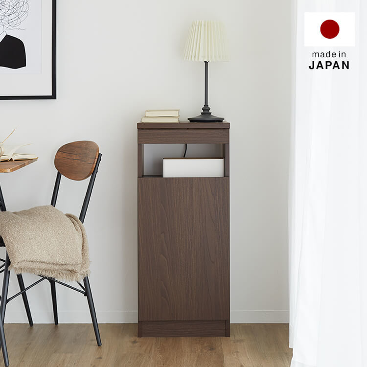 け*ん様 木製電話台 マルチFAXラック/リビングチェスト キャスター付