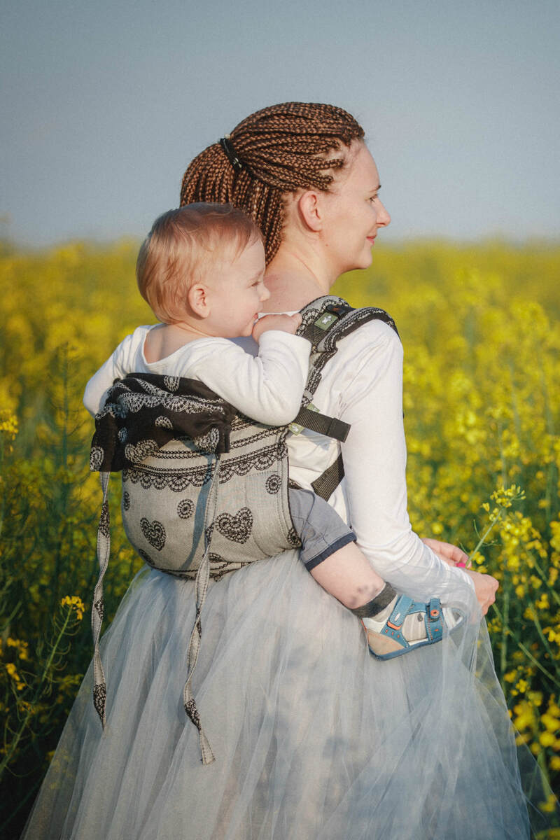 Lenny Buckle Onbuhimo baby carrier, standard size, jacquard weave