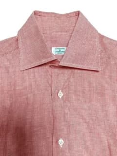 LIVERANO&LIVERANO リベラーノリベラーノ 麻綿 ストライプシャツ