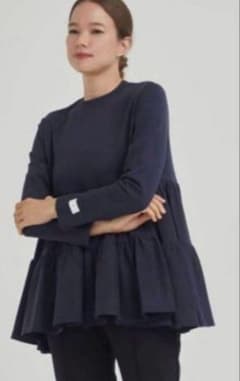 yori 裏毛ティアードカットソー ネイビー - メルカリ