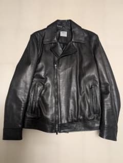 格安・美品】EMMETI エンメティ シープレザー ダブルライダース 黒 46