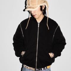 25FW】Supreme bomber jacket black - メルカリ