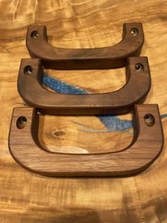 ウォールナット アシストグリップ ハイエース用 Aピラー用3個セット