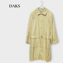 ダックス DAKS ステンカラーコート ロング コットン100% M ベージュ